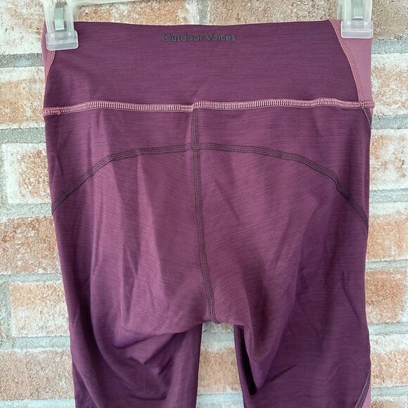Outdoor Voices Move Free Tech Sweat Leggings Plum Mauve Purple XS - Picture 6 of 8